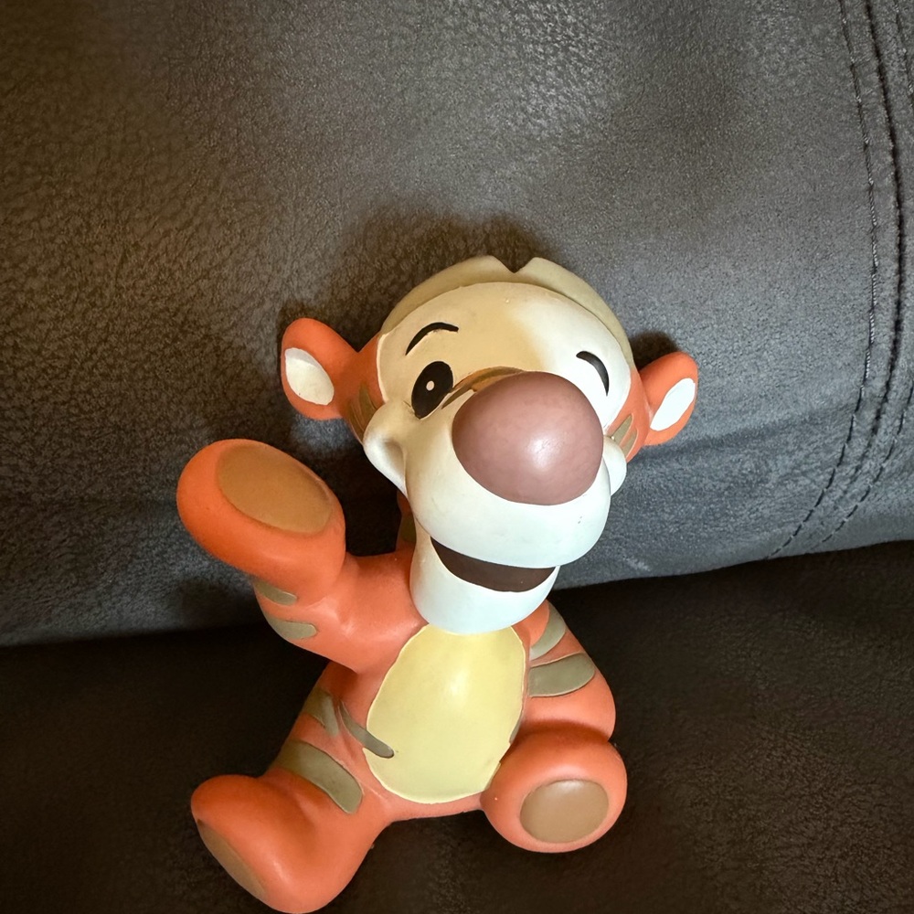Tigger Piggy Bank - Orange and Cream